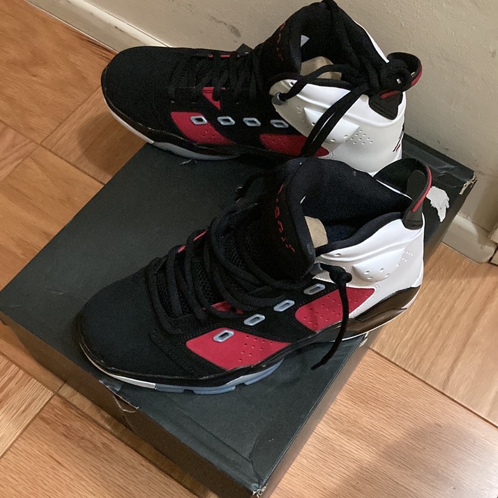 Air Jordan Black, Red And White Sneakers - Picture 10 of 11